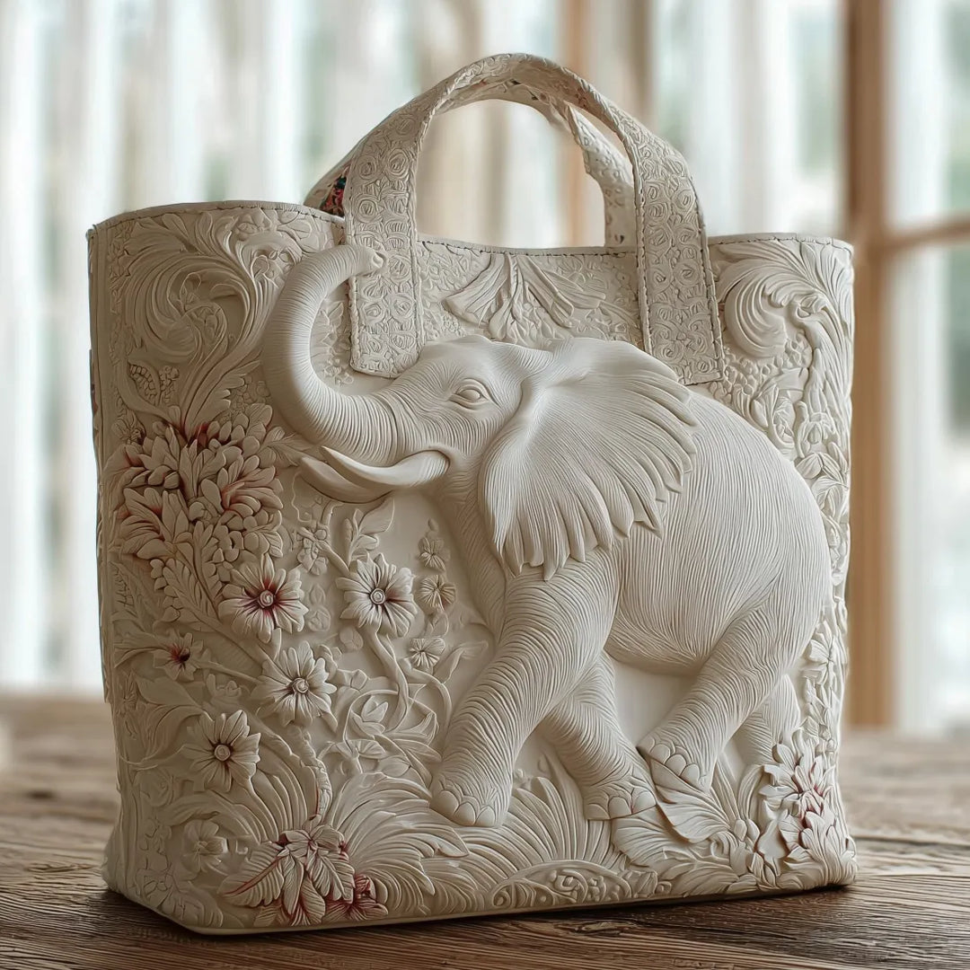 Vintage-Handtasche „Weißer Elefant“ — Boho