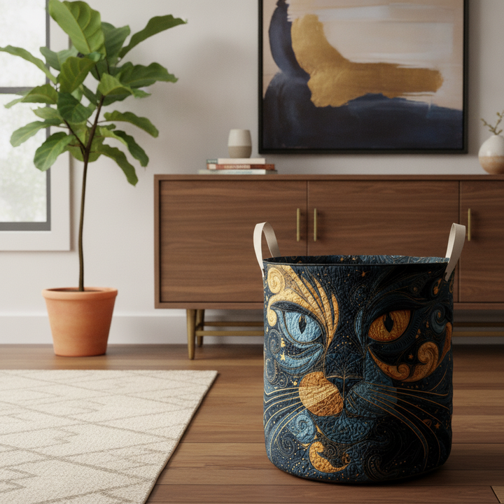 Galaxy Katze Wäschekorb