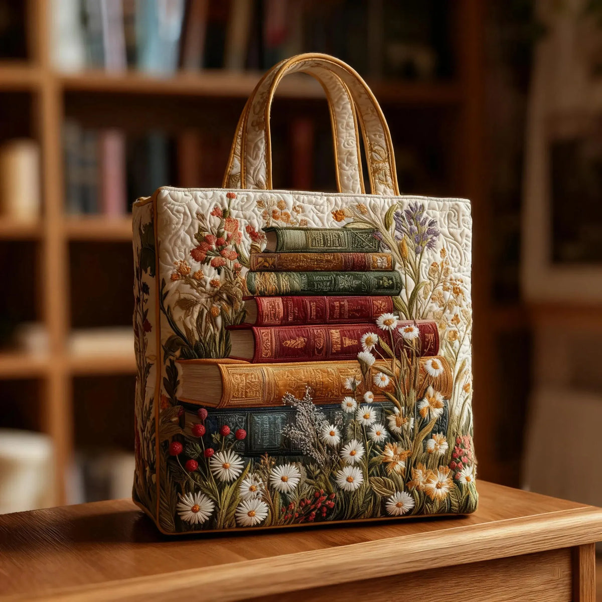 Gepolsterte Artisan-Tasche - Blumenmuster