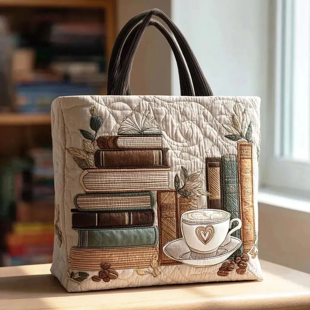 Handgefertigte Tasche - Kaffee Kapitel