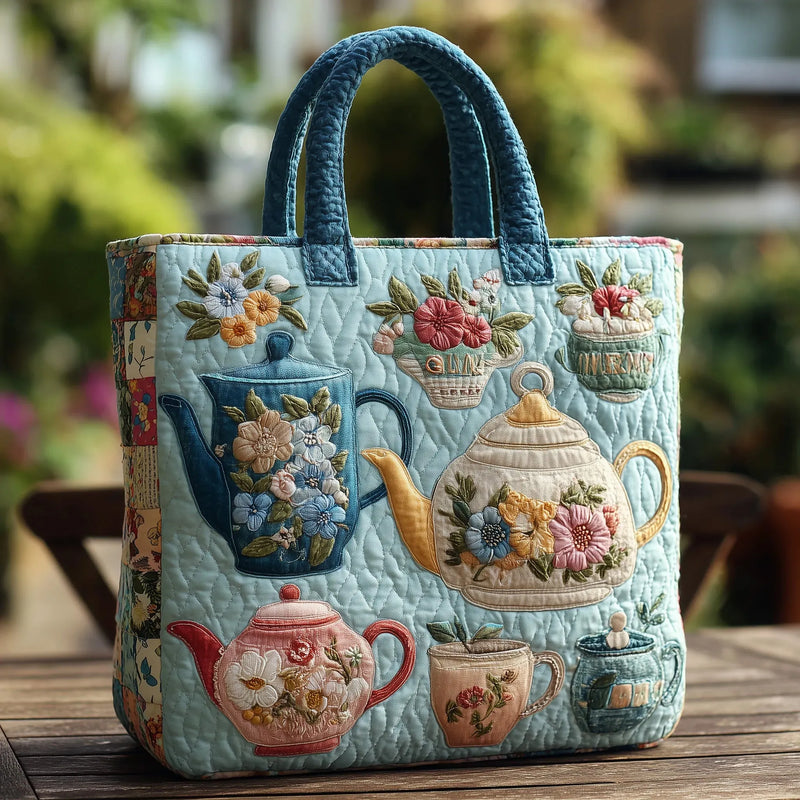 Gepolsterte Tasche - Florales Muster