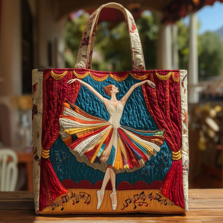 Bestickte Vintage-Tasche „Ballerina auf der Bühne“ — Theatralisch