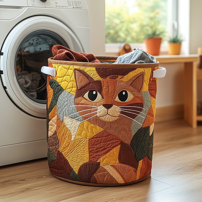 Gemütlicher Katzen-Wäschekorb