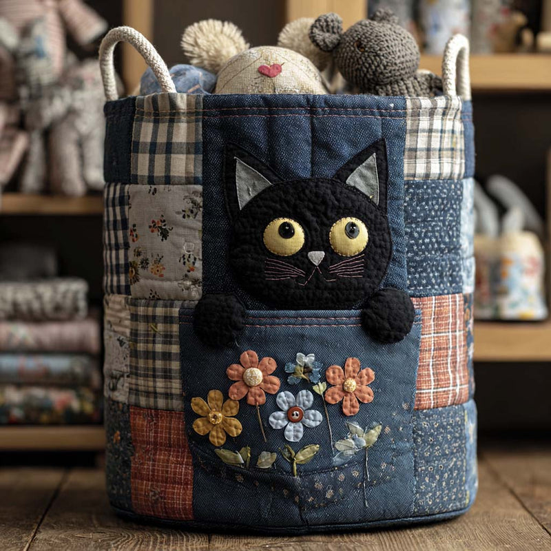 Denim Kitty Wäschekorb