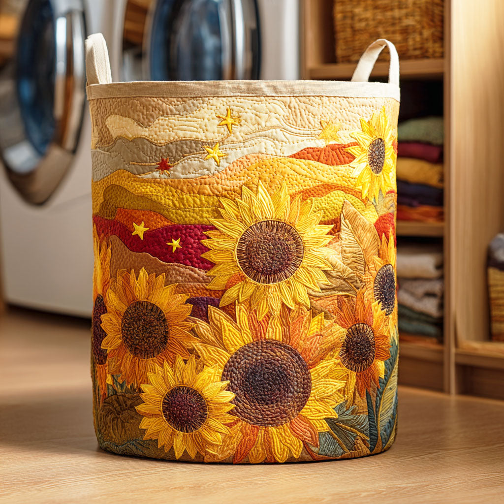 Sonnenblumen Wäschekorb NCU0QN042
