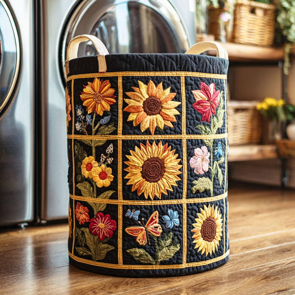 Sonnenblumen Wäschekorb NCU0QN042