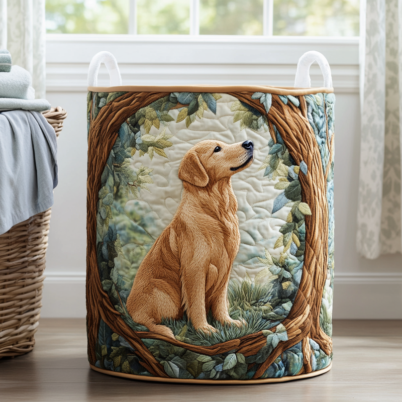 Wäschekorb Golden Retriever Field