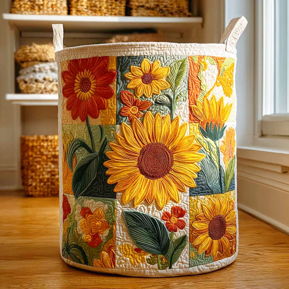 Sonnenblumen Wäschekorb NCU0QN042