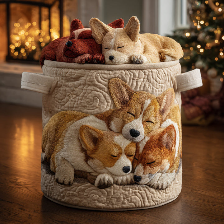 Urlaubs-Corgi-Träume Wäschekorb