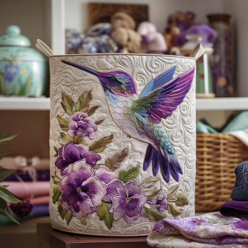 Kolibri in Blüte Wäschekorb