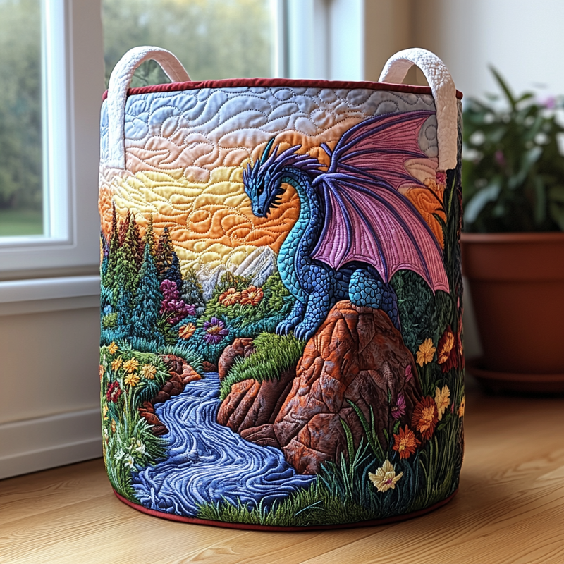 Mystischer Drachen Wäschekorb