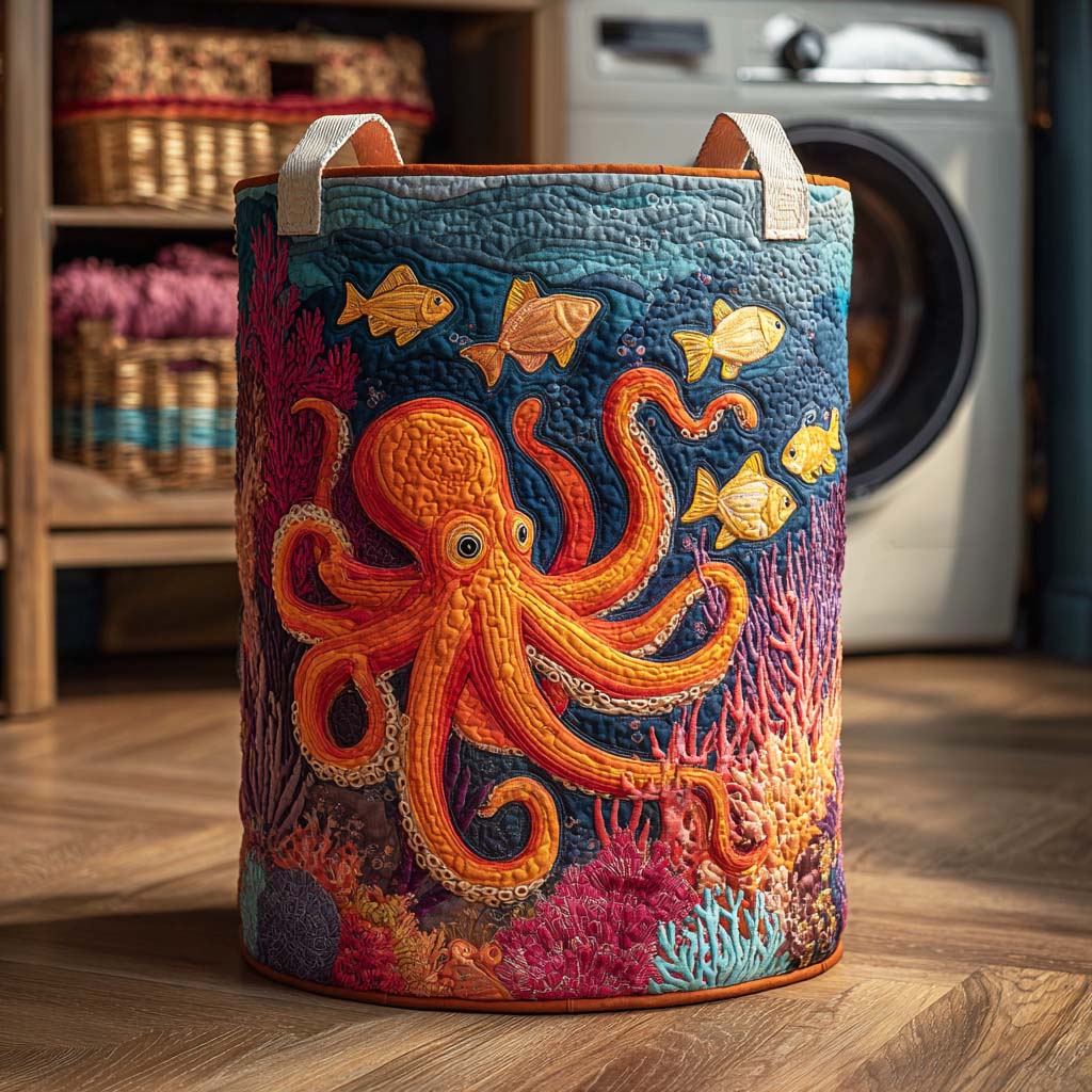 Mystischer Oktopus Wäschekorb