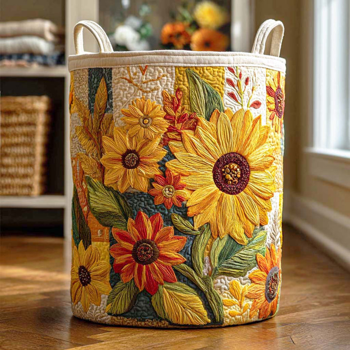 Sonnenblumen Wäschekorb NCU0QN042