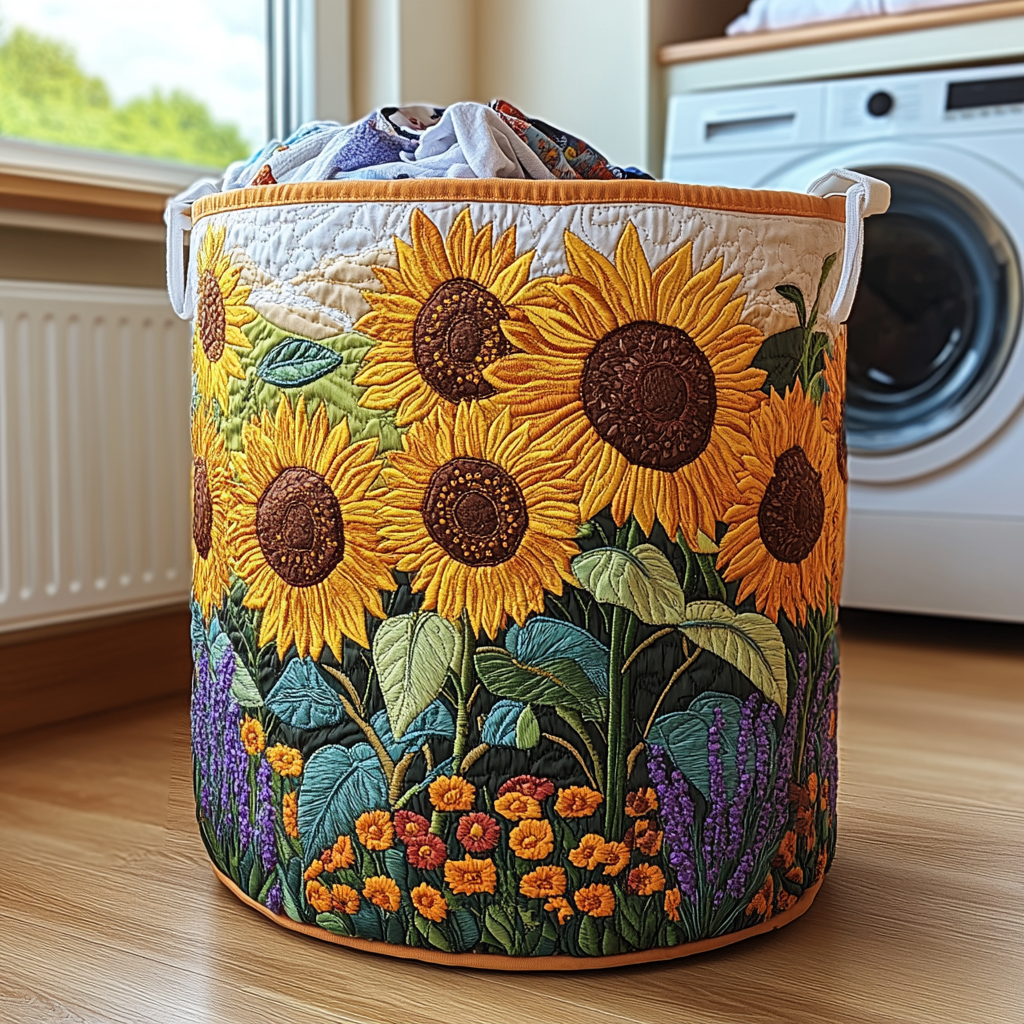Wäschkorb Sonnenblumenparadies