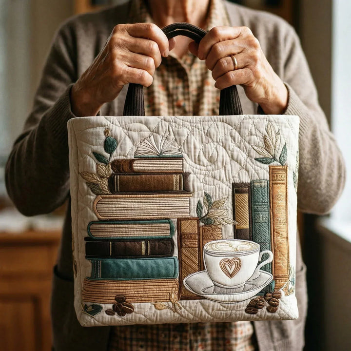 Handgefertigte Tasche - Kaffee Kapitel