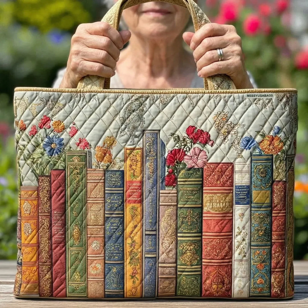 Gepolsterte Tasche - Verzauberte Bibliothek