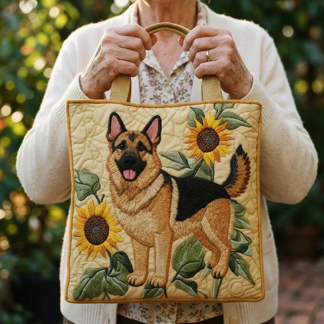 Artisan Tasche - Deutscher Schäferhund Floral